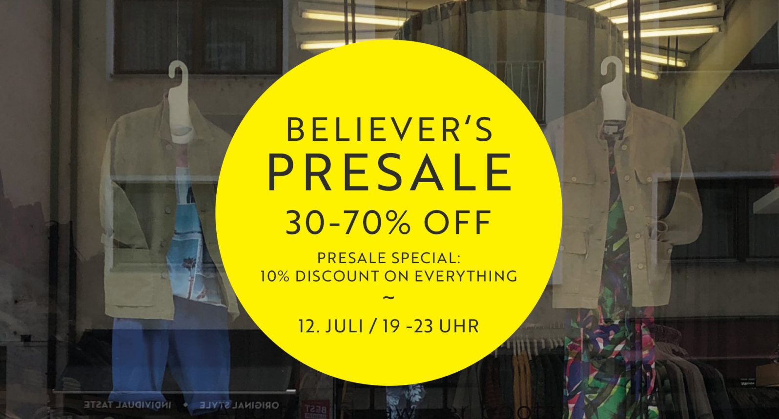 Believer's Presale Party bei ABOUT GIVEN